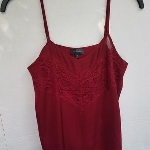 The Limited Red lace detail camisole blouse